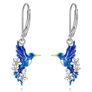 24k Hummingbird Earrings